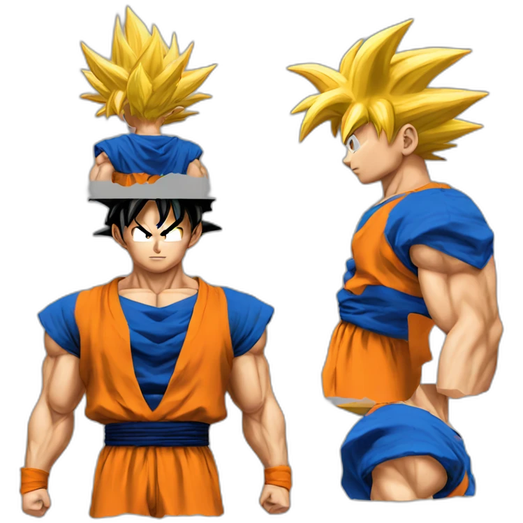 Goku étonné  emoji