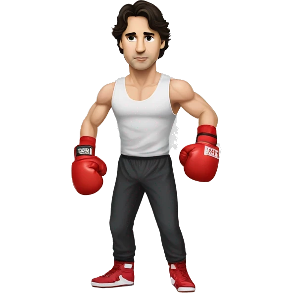 Justin Trudeau knocked boxing loss emoji
