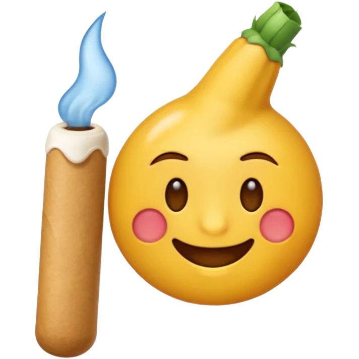 Un emoji qui fumé un joint  emoji