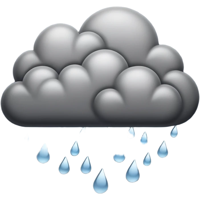 rain cloud emoji