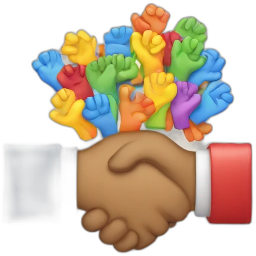 Shake hands colorful  emoji