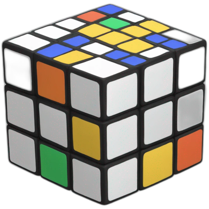 Simple Rubik's cube  emoji