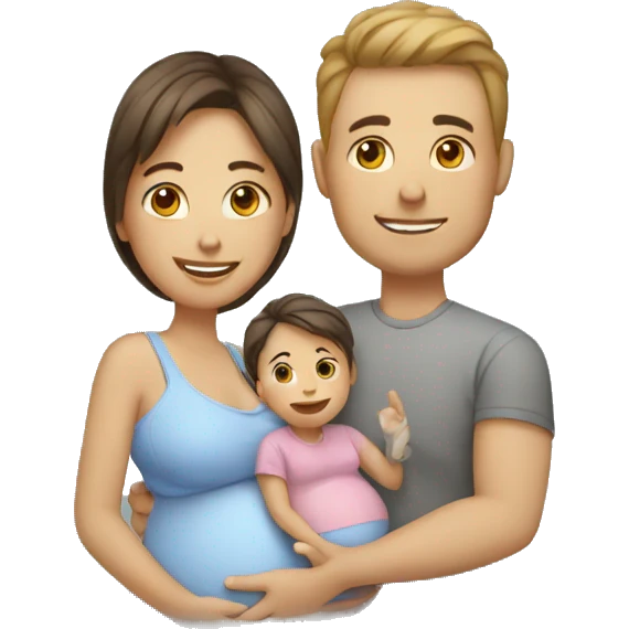 Pregnant family  emoji