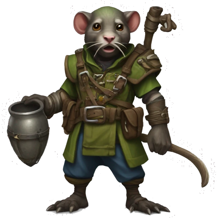 A Skaven packmaster with a Things-Catcher emoji