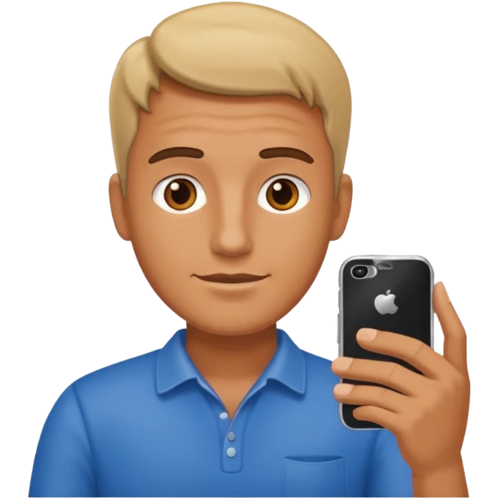 team mobile phone man emoji