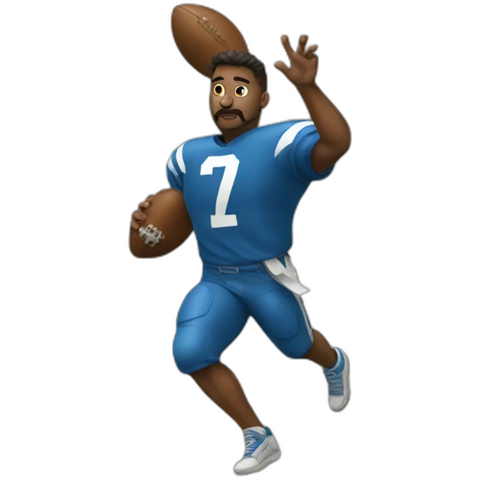 throwing football emoji