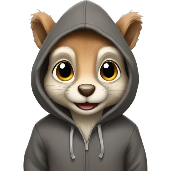 squirrel with hoodie emoji
