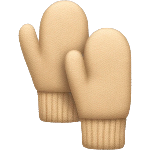 Beige mittens emoji