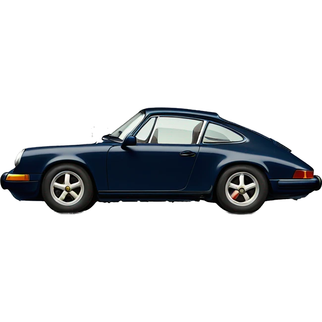 navy vintage porsche 911 emoji