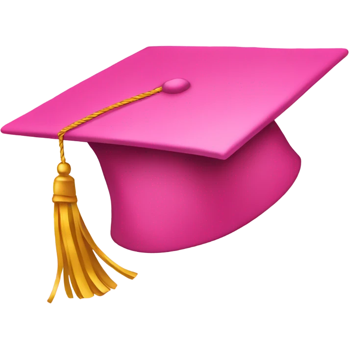 pink graduate hat emoji