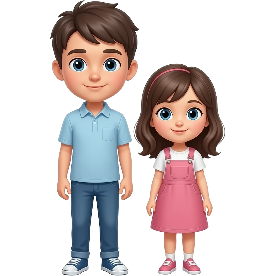 Couples boy with 6 feet height and girl 4 feet emoji