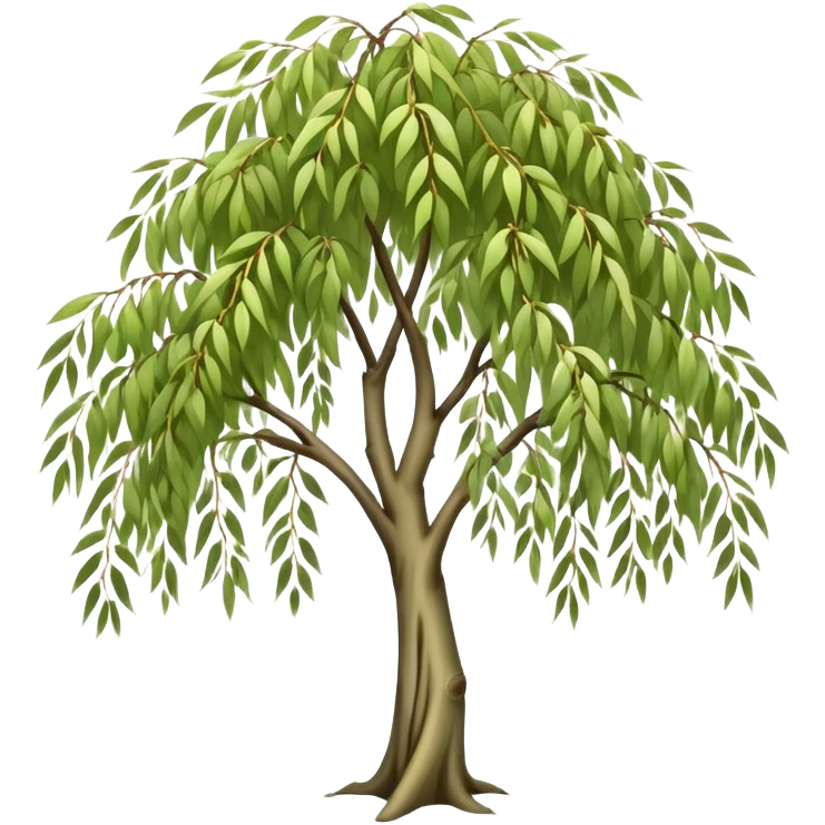 white willow tree emoji