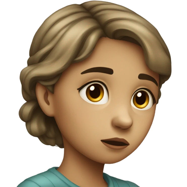 girl sad  emoji