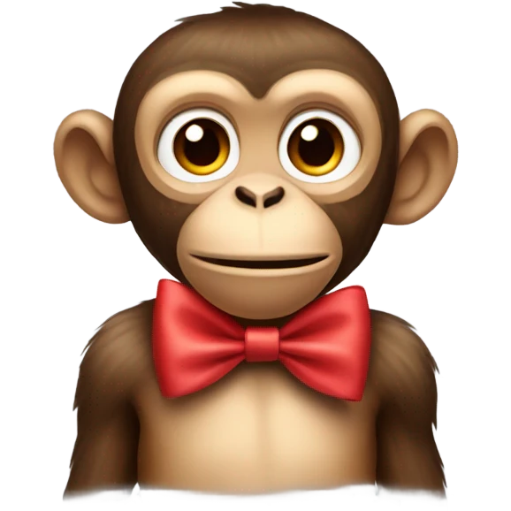 monkey with a bow emoji