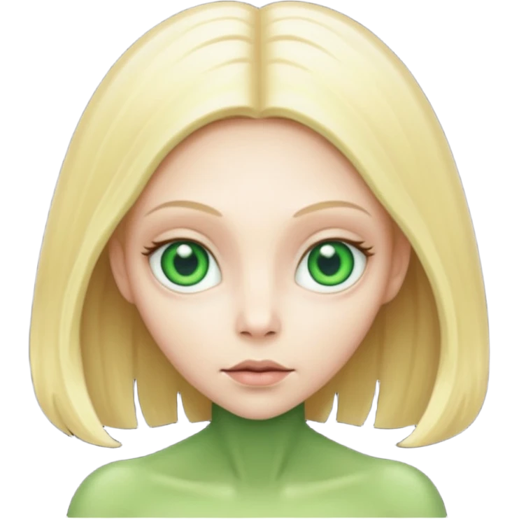 blonde hair alien emoji