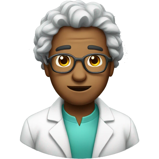 scientist but with the emoji face emoji