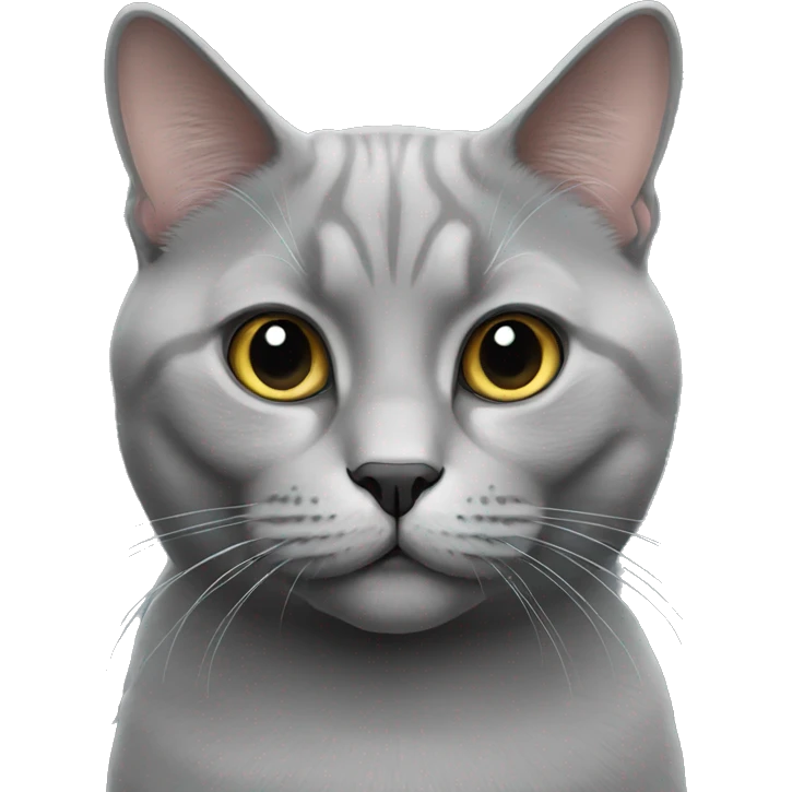 grey british cat emoji