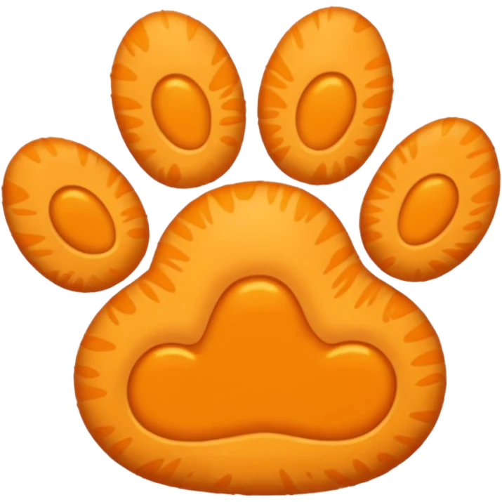 a very light orange pawprint emoji