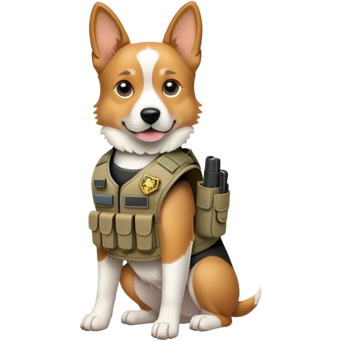 Dog with a Glock  emoji