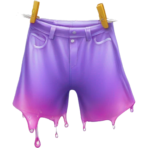 dripping wet clothes on  Washing line  emoji