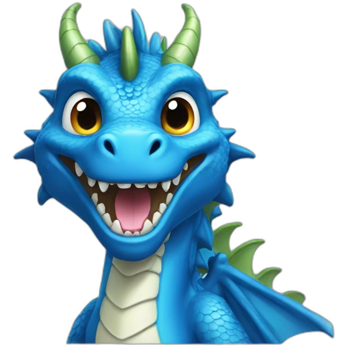 blue dragon emoji