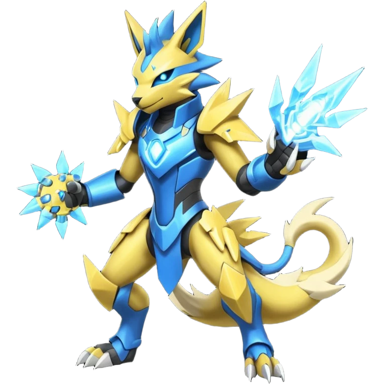 Modern Cyber-Manectric-Zeraora-fusion (full body) emoji