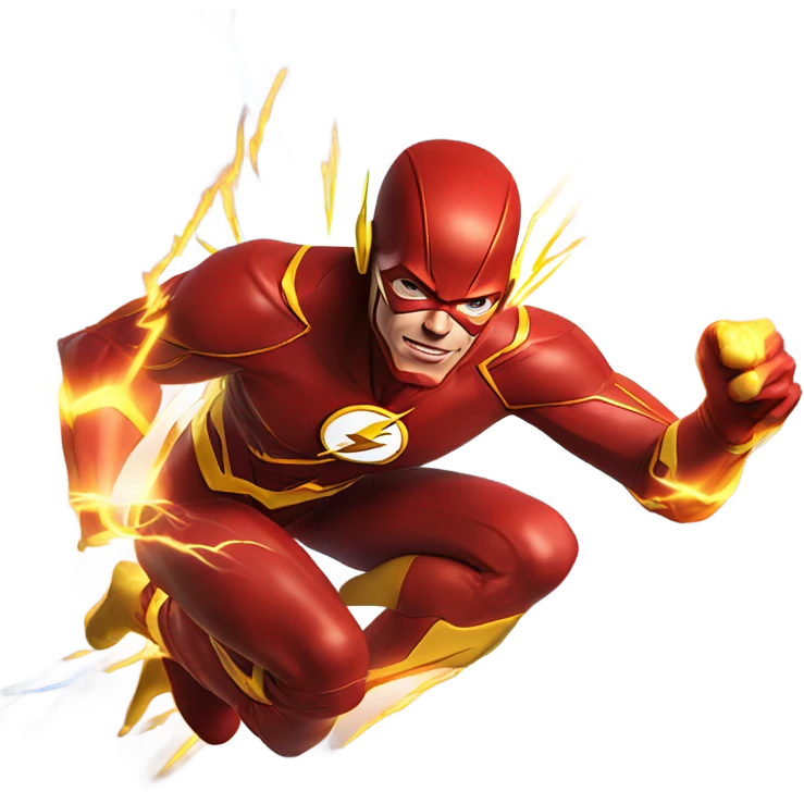 The Flash driving fast emoji