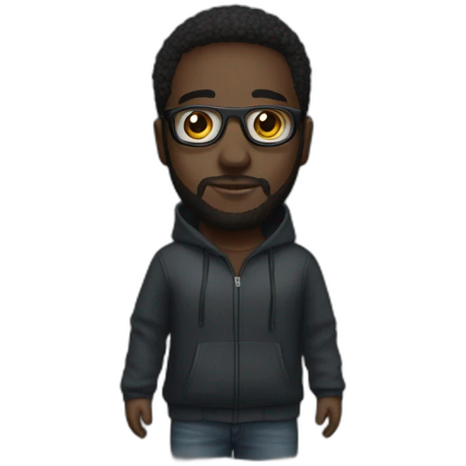 Damso en costume emoji