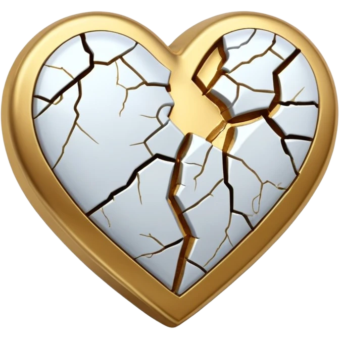 kintsugi repaired heart emoji
