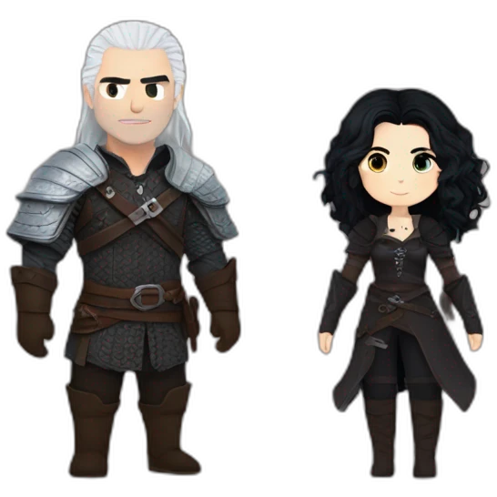 Geralt and Yennefer emoji