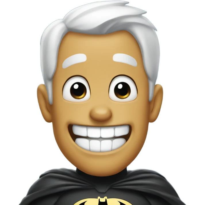 Batman laughing to tears emoji