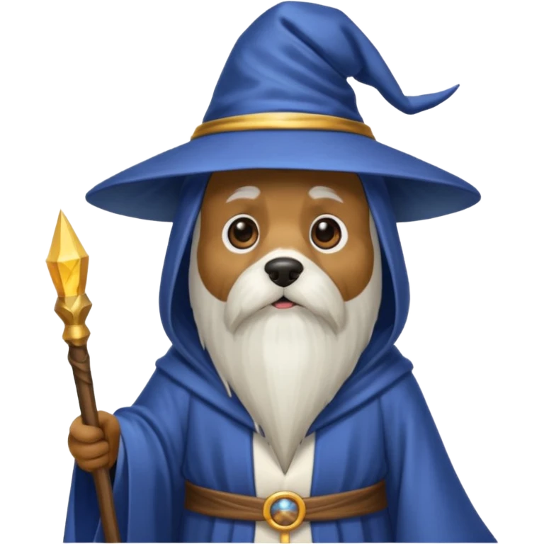 Dog wizard emoji