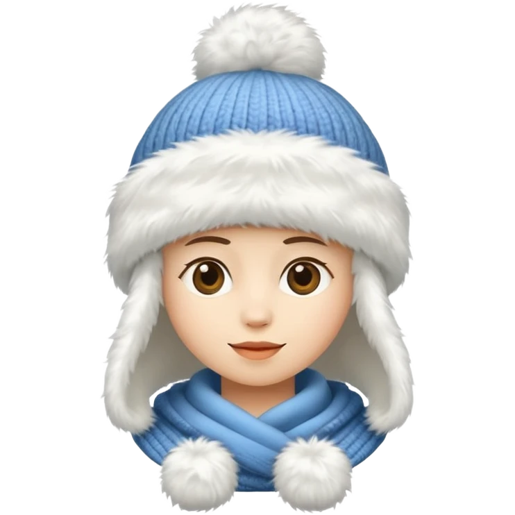 big fluffy fur winter hat cloth, only hat emoji