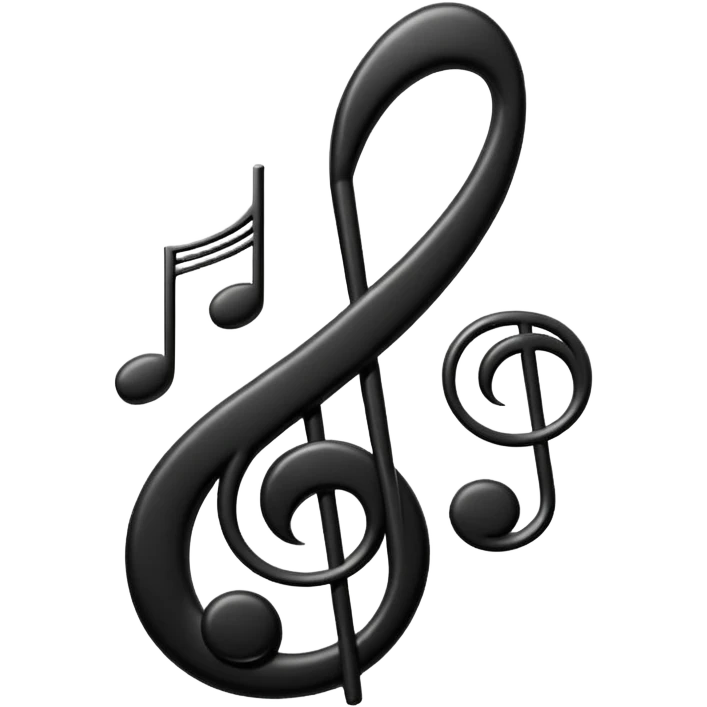 Bass and treble clef emoji