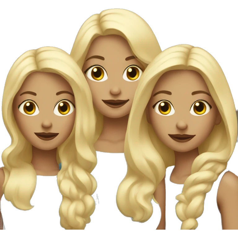 three blonde sisters emoji