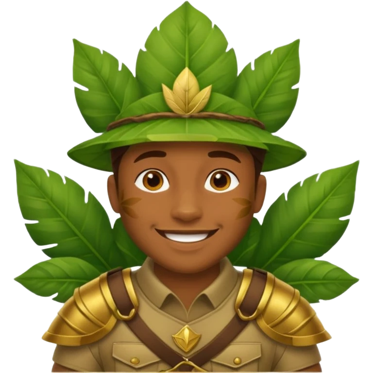 Jungle Guard – leaf shield. emoji