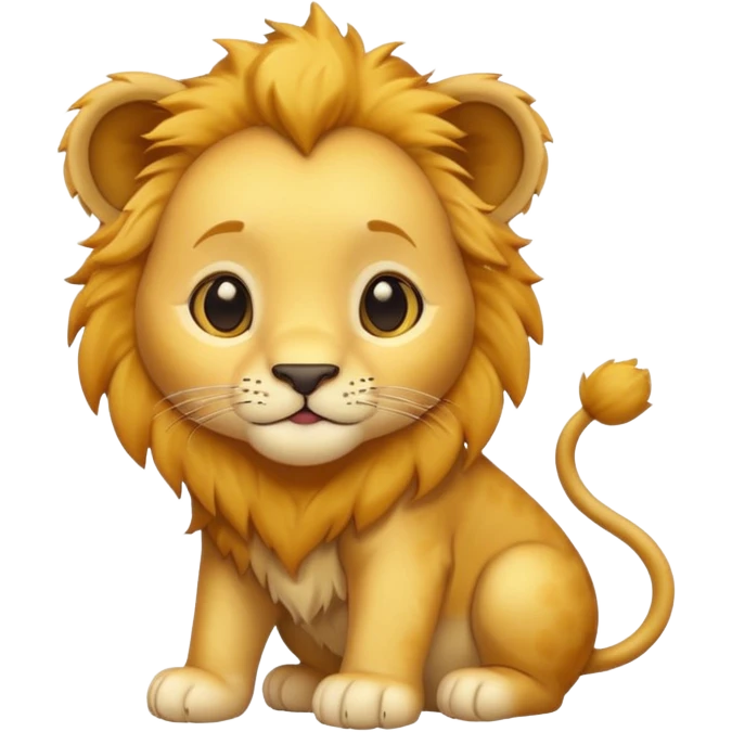 a baby lions 🦁  emoji