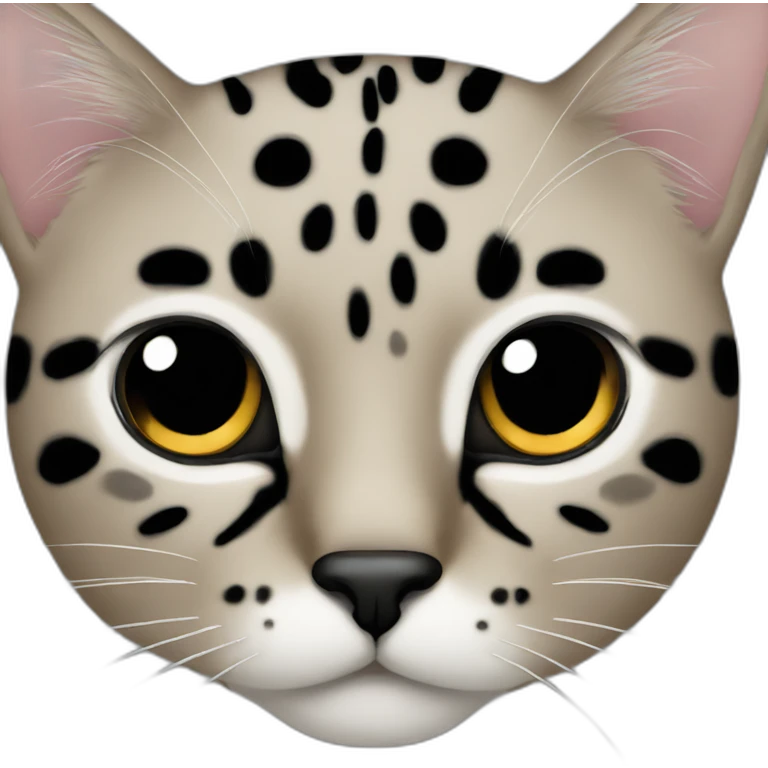 Cat with black spots emoji