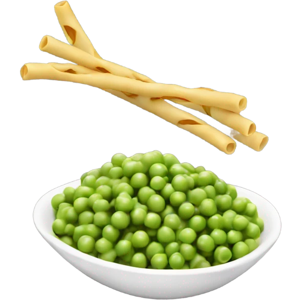 bucatini with some peas emoji
