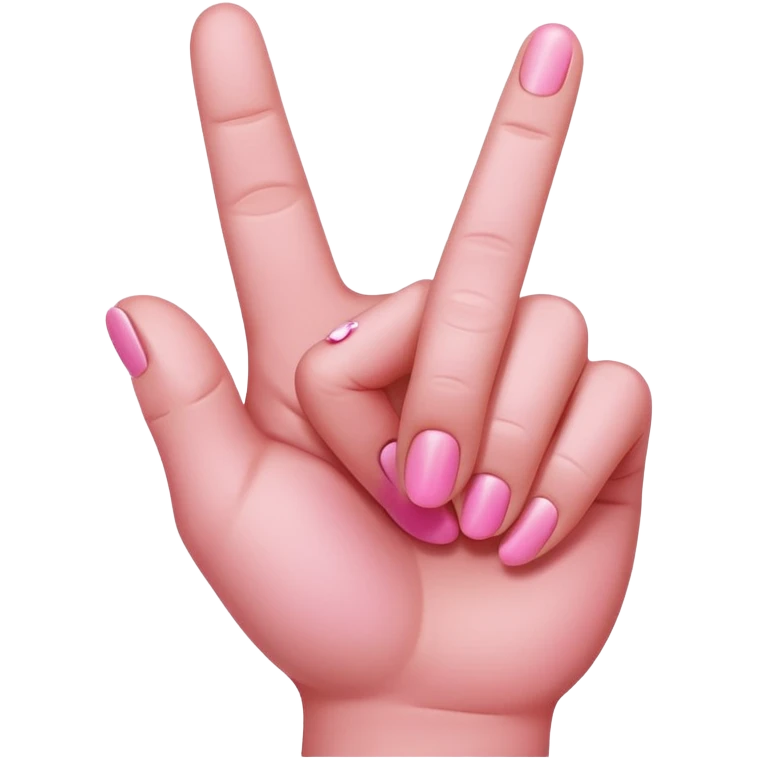 pink skinned middle finger emoji