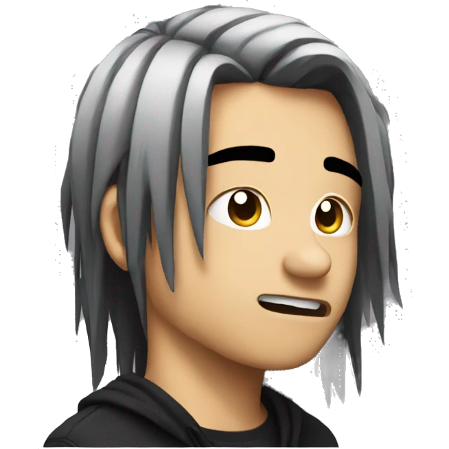 emo with side flip emoji