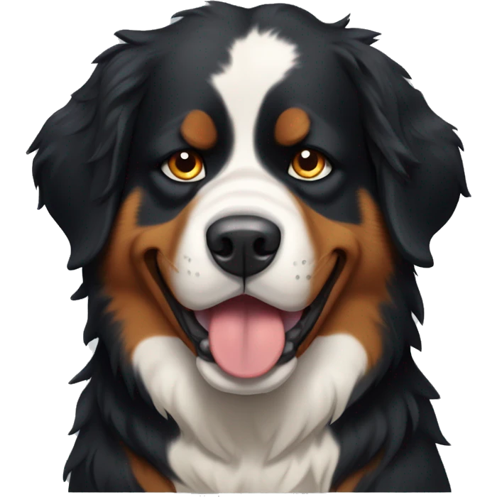 Angry bernese mountain dog emoji