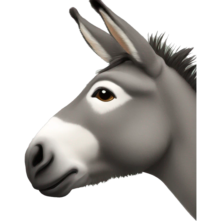 Donkey giving a kiss emoji