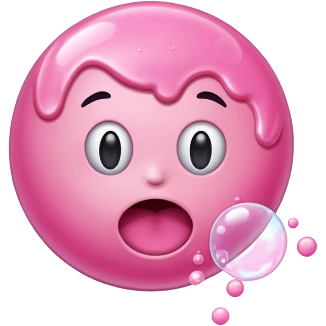 chewed bubble gum splash emoji
