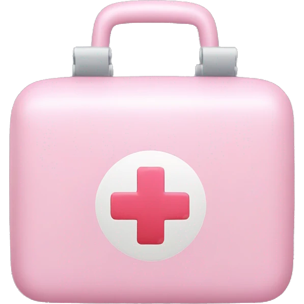 pastel pink first aid kit emoji