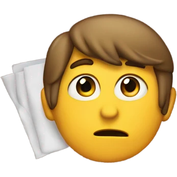 awkwardly hiding emoji