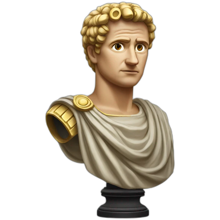 Mad Caesar Augustus Statue emoji