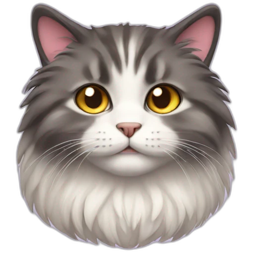 Fluffy cat emoji