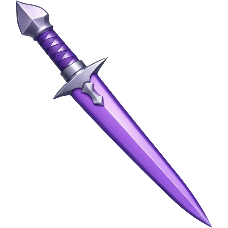 Cute purple deadly weapon emoji
