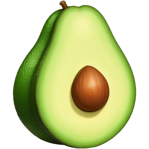 Un aguacate con labios gruesos  emoji